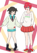 マチュみりあ衣装チェンジ