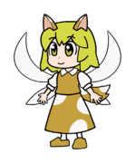 514 ぴちゅーん妖精(縞犬)【東方Project 立ち絵素材 PNG】