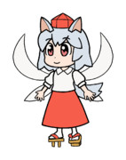 515 ぴちゅーん妖精(白狼)【東方Project 立ち絵素材 PNG】