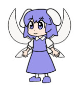 516 ぴちゅーん妖精(藍兎)【東方Project 立ち絵素材 PNG】