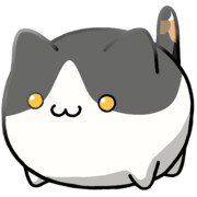 【素材】しっぽだけ三毛猫ハチワレ・マップ隠し・上からライティング【フリー素材処くらげや】