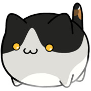 【素材】しっぽだけ三毛猫ハチワレ・マップ隠し・下からライティング【フリー素材処くらげや】