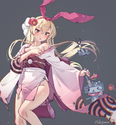 島風 晴れ着、中破