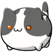 【素材】牛柄ねこ・マップ隠し・透過素材・上からライティング【フリー素材処くらげや】
