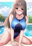 競泳水着の美緒さん