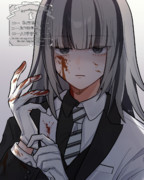 返り血を浴びるウツロ
