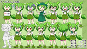 ずんだもんの立ち絵素材2025/2/28追加、修正致しました