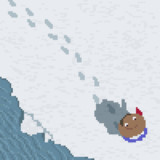 新雪を往く