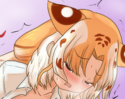 なんかしてもらってるルビーさん