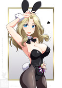 バニーガール姿のケイさん