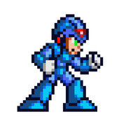 ドット絵「エックスMＧ改」BX メタリック ロックマンX3風