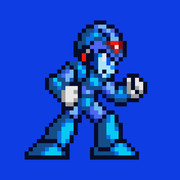 ドット絵「エックスMＧ改」BX-EYEB メタリック ロックマンX3風