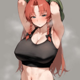 腋見せポージングめーりんさん