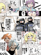 ホビーアニメで主人公を始末したいヒロインが敵とのバトル中にライバルを人質に取られるシーン②