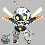 【AIイラスト】ぷちメイオウ攻撃