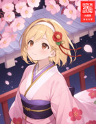 冬の花を鑑賞するジータちゃん