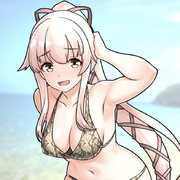 蛇柄ビキニ由良