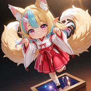 きつね巫女　フィギギュア