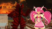モンスアーガーと気合いのプリキュア