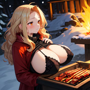 親会社の偉い人♀「雪山でバーベキューする意味が解りませんわ……」
