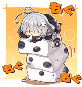 鹿の子餅あかり。
