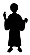 【素材】シルエット・立ち絵・袴男児【フリー素材処くらげや】