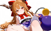 チラ見え萃香さん