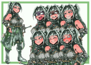 見習い女騎士なクロワちゃん立ち絵素材　バージョンアップ