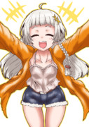 今日のダボシャツキャミソール短パン