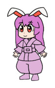 557 ぴちゅーんうどんげ(軽変装笠なし)【東方Project 立ち絵素材 PNG】