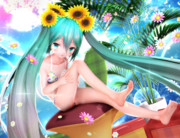 【ちびミクちゃん萌えリンク】ふとももさんも ふんわりスベスベ…♡