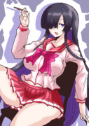今日のミニスカJK制服