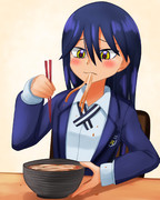 カレーうどん食べるの下手そうなニャアン