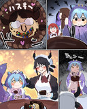 バレンタインチョコケーキのデコレーションを任されたラドリー
