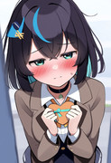 昨日渡せなかったチョコを渡すモカちゃん