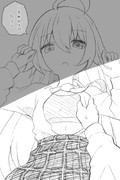 恋愛感情のまるでないホシノに拒絶される落描き
