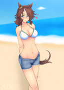 パマ「ん、どしたん？水着姿のパーマーさんに見とれちゃった？」