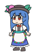 587 ぴちゅーん天子【東方Project 立ち絵素材 PNG】