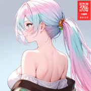 ポニーテールでうなじを見せるクピタン