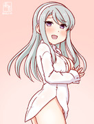 わんどろ彼シャツのさぎりん