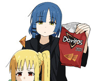 ドリトスと虹夏とリョウ