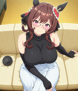 祝ってもらいにきたジェンティルドンナ