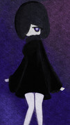 黒服の女性