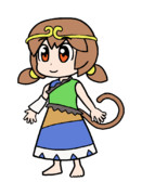 590 ぴちゅーん孫美天【東方Project 立ち絵素材 PNG】