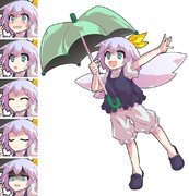 雨の妖精立ち絵 表情差分