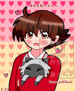 元旦くんと猫ちゃん