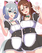 ダブル猫メイドさん