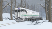 【MMD鉄道】冬の秘境駅