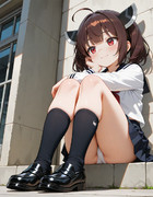 何かを考えるきりたん