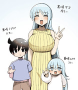 ホビーアニメで平和だった頃のライバルの家族が集合してるシーン
